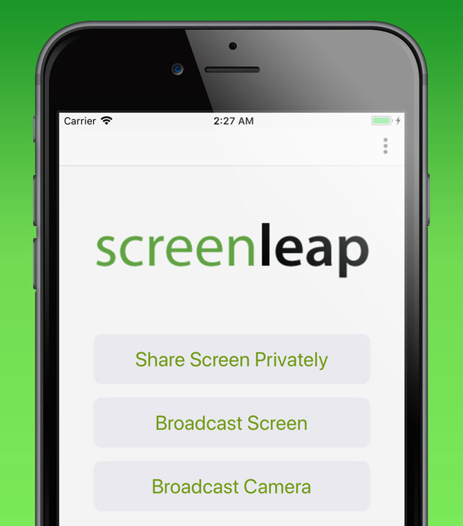 Share Your Screen On iOS Device Using Screenleap for iOS app